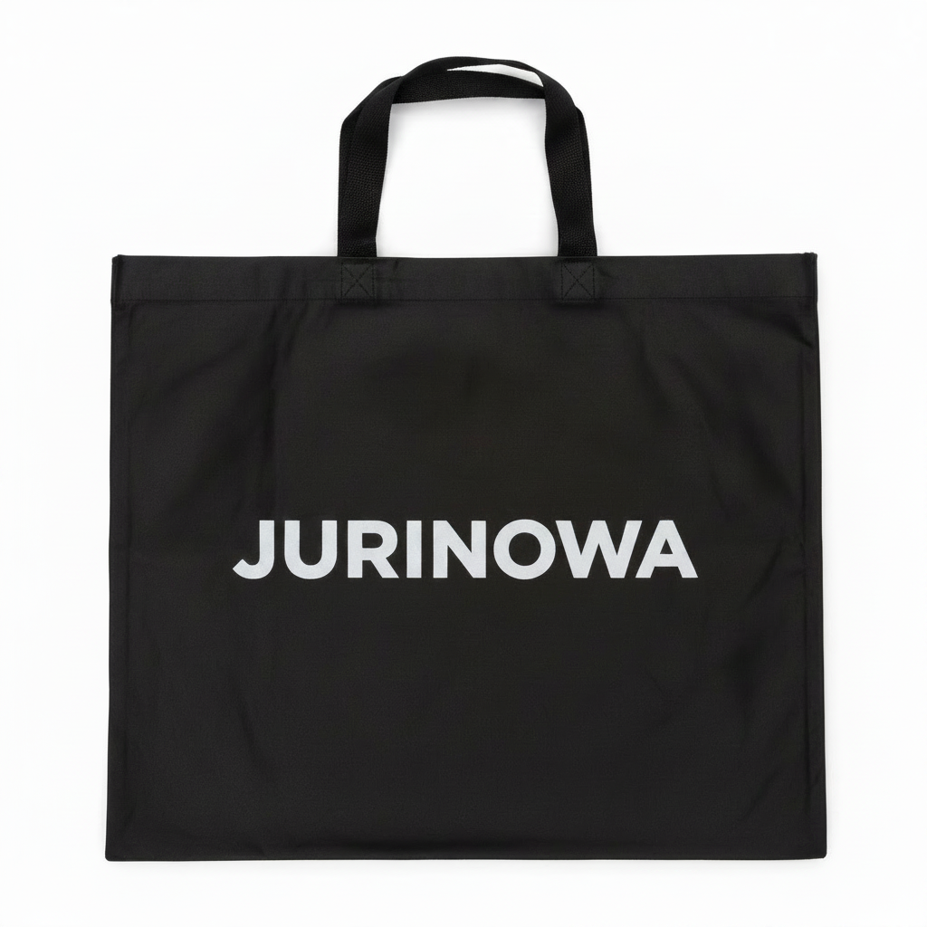 JURINOWA Black Waterproof Tote Bag